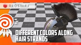 Add Different Colors along Hair Strands in HOUDINI [upl. by Obnukotalo]