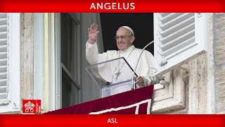 October 13 2024 Angelus prayer Pope Francis  ASL [upl. by Nwad]