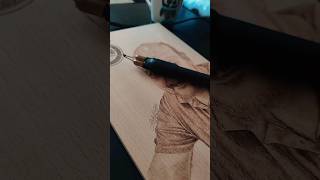 pyrography art pyrography art artist fyp fy reels woodburning trend explore portrait uae [upl. by Ayres]