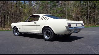 1965 Ford Mustang 22 Fastback 289 3 Speed in White amp Ride on My Car Story with Lou Costabile [upl. by Tali]