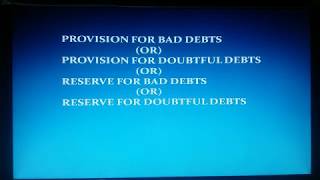 provision for bad debts by anjaneya kumar vemuri [upl. by Ayama]