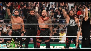 Roman Reigns amp The Usos vs The Bloodline  WWE Crown Jewel 2024 [upl. by Sampson599]