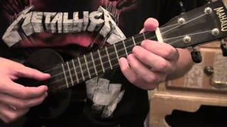 Metallica  How To Play Master Of Puppets On Ukulele  Part 1  Ukulele Lesson  WITH TABS [upl. by Amelita302]