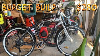 How to Build a Cheap Four Stroke Motorized Bike with Upgraded Parts [upl. by Ravi594]