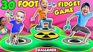 30FT GIANT FIDGET SPINNER GAME Challenge [upl. by Lilllie967]