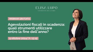 Agevolazioni fiscali in scadenza quali strumenti utilizzare entro la fine del 2024 [upl. by Anne-Corinne456]