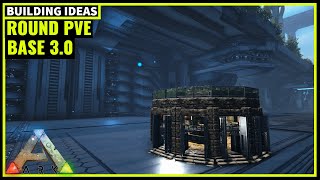 HOW TO BUILD A ROUND PVE BASE 30  ARK SURVIVAL [upl. by Dor]