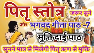 Pitra Mantra I पितृ मंत्र I Bhagvad Geeta paath 7  pitr dosh mukti mantra  pitru Paksha ki katha [upl. by Halimaj]