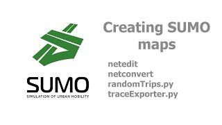 SUMO  Creating traffic maps random trips and exporting trace for ns3 [upl. by Valente]