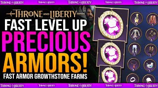 FAST ARMOR LEVEL UP GUIDE  How to get EASY PRECIOUS ARMOR GROWTHSTONES Farm  Throne And Liberty [upl. by Attenehs]