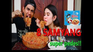 GILA  MAKAN 8 BUNGKUS SAMYANG SUPER PEDES Ft SHELY CHE [upl. by Nwahsiek651]