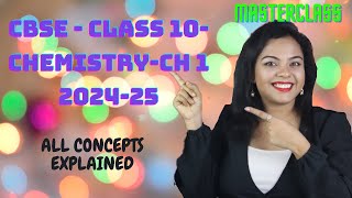 CBSE  CLASS 10 CHEMISTRY CH  1  202425 [upl. by Llerol]