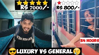 😰Chennai to Kashmir in AC Train Vs Sleeper Class Travel ChallengeChennai To Delhi😰 Part 1 [upl. by Nyrhtak800]