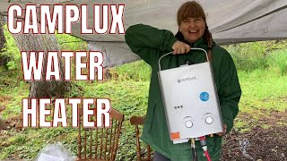 Camplux Outdoor Portable Propane Tankless Water Heater Review [upl. by Lull]