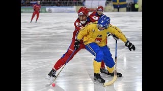 BANDY WORLD CHAMPIONSHIP 2018 FINAL  RUSSIA  SWEDEN [upl. by Suravat]