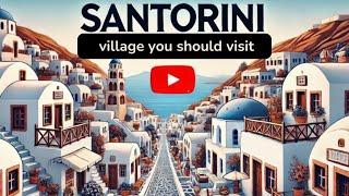 Is SANTORINI crowded in 2025 VISIT this VILLAGE instead of FIRA and OIA to AVOID it VLOG 4K [upl. by Rednasxela]