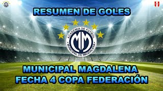 RESUMEN DE GOLES FECHA 4 COPA FEDERACIÓN [upl. by Milburn903]