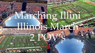 Marching Illini Illinois March POV’s [upl. by Merrill]