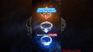 Did Sauron really deceive the Elves 🧙‍♂️💍✨ LOTR Sauron ElvenRings MiddleEarth [upl. by Svensen]