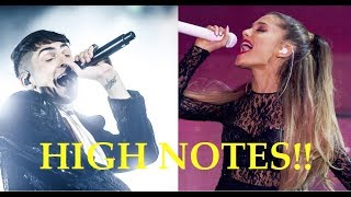 Male Singers Hitting Female Singers HIGH NOTES [upl. by Latsryc]