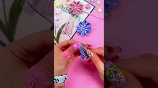 DIY EINFACHE PAPIERBLUMEN – BASTELN MIT PAPIER – shorts youtubeshorts papierkraft [upl. by Ede978]