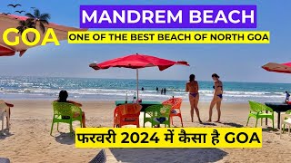 Mandrem Beach Goa  Russian Beach  Goa Current Situation  Best Beach in Goa  Goa Vlog 2024 [upl. by Mikel]