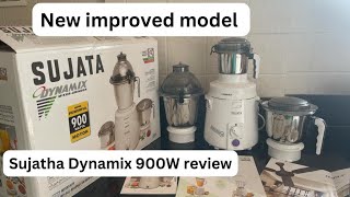 Unboxing review of Sujata Dynamix Mixer Grinder  900 Watts Mixer Grinder review [upl. by Gerfen]