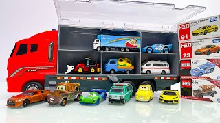 12 Types Tomica Cars ☆ Tomica opening and put in big convoy [upl. by Currie550]