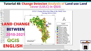 Change Detection Analysis of Land use Land cover LULC Classification in QGIS [upl. by Nylauqcaj633]