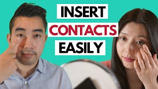 How to put in contact lenses 3 different methods  Optometrist Tutorial [upl. by Eninnaej]