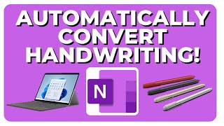 How To Automatically Convert Handwriting To Text in OneNote [upl. by Silber293]