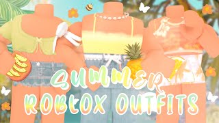 SUMMER AESTHETIC ROBLOX OUTFITS ☀️🍍  alovriee [upl. by Grunenwald34]