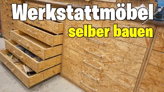 Werkstattmöbel Selber Bauen Der Schubladenschrank [upl. by Piegari789]