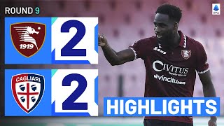 SALERNITANACAGLIARI 22  HIGHLIGHTS  Dia scores twice in fourgoal thriller  Serie A 202324 [upl. by Ssej]