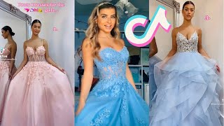 Prom Dresses 👗✨ TikTok Compilation 🌈 [upl. by Cyprio]