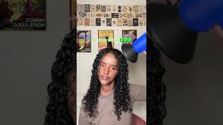 Diffusing curly hair 101 curlyhair [upl. by Aymahs]