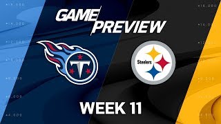 Tennessee Titans vs Pittsburgh Steelers  NFL Week 11 Game Preview  NFL Playbook [upl. by Allenrac]