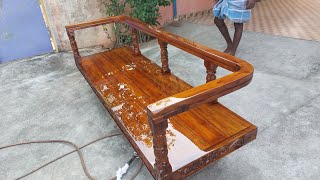 Best wood polish for teak wood  How to polish teak wood  How to use wood polish [upl. by Trebma]