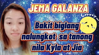 JEMA GALANZA BIGLANG NALUNGKOT SA TANONG NI KYLA ATIENZA AT JIA MORADO [upl. by Nadler]