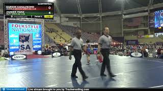 77 Lbs Quarterfinal  Zander Manz SWIFT Wrestling Club Vs Karson Kahalekomo Daleville Broncos Wr [upl. by Agni]