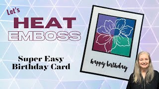 How to Heat Emboss and Jazz Up This Stunning Card howtoheatemboss quickandeasy [upl. by Greyson]