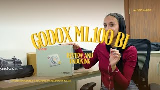 Most Compatible video lights the Godox ML100BI  Full review [upl. by Lletnahc]