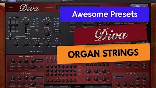 Diva Presets Analysis  Organ String Pad [upl. by Aneehsirk]