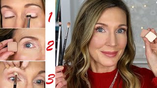 Makeup 101 for Mature Beginners  3Step Eyeshadow Tutorial [upl. by Airrej]