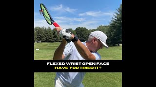 Flexed wrist golf swing with neutral club face how does it work Players like Morikawa [upl. by Celestia]