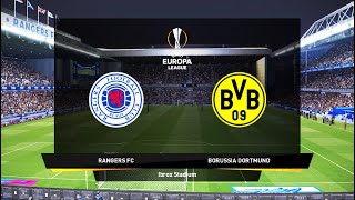 Rangers v Borussia Dortmund  UEFA Europa League 202122 [upl. by Cam]