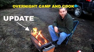 BioLite Fire Pit Update Over Night Camp And Cook [upl. by Lennod]