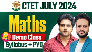 CTET 7 JULY 2024 MATHS DEMO by Sachin Academy live 3pm [upl. by Phalan]