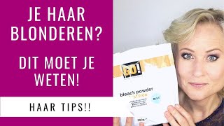 ZELF JE HAAR BLONDEREN  DIT MOET JE WETEN  Dazzling Beauty [upl. by Afas]