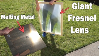 2000°F Solar Power Melting Metal With A Giant Magnifying Glass [upl. by Nowell]